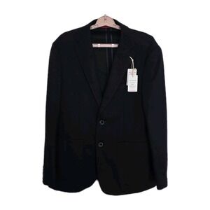 Lucky Brand LBL100S5 Navy Knit Sport Coat Blazer Men's 42R Slim Fit NWT